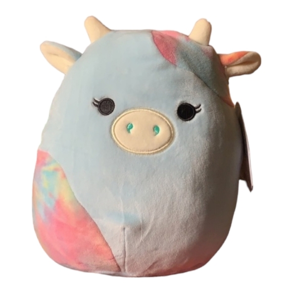 Caedia the Blue & Tie-Dyed Cow 8" Squishmallow - Picture 4 of 7